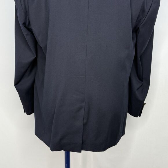 Paul Fredrick Blazer Sport Coat Mens Size 43R Black Jacket - Picture 14 of 16